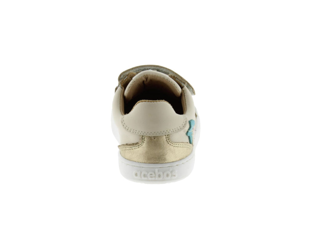 Acebos Barefoot Flora con velcros beige