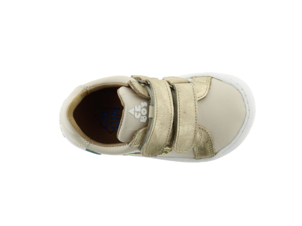 Acebos Barefoot Flora con velcros beige