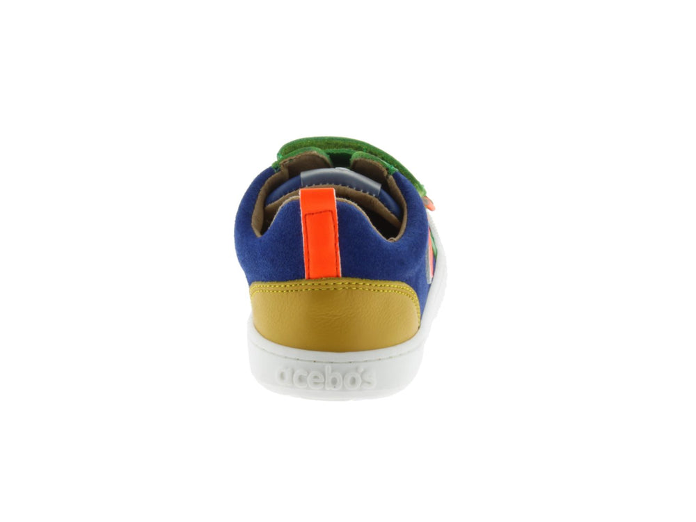 Acebos barefoot Univers con velcros color cobalto