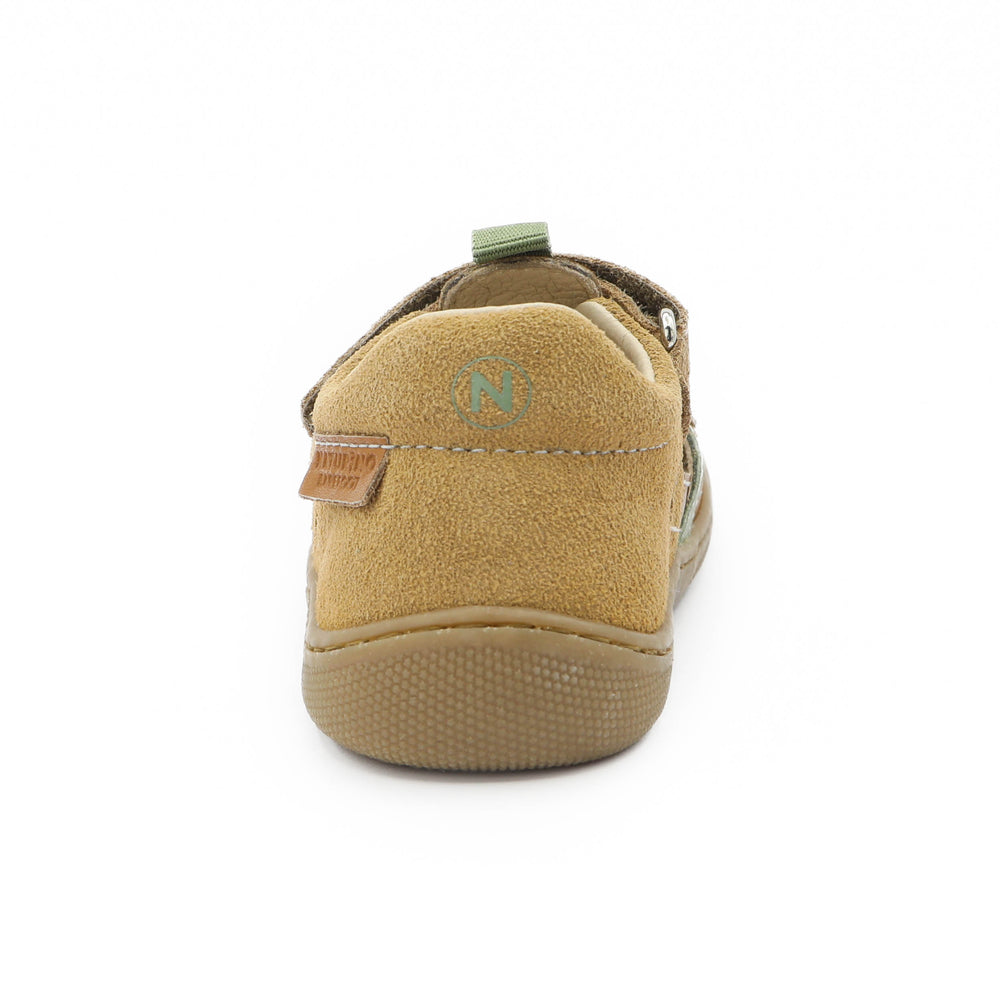 Naturino Barefoot Sandales Jaffo Velcros Brown Leaf