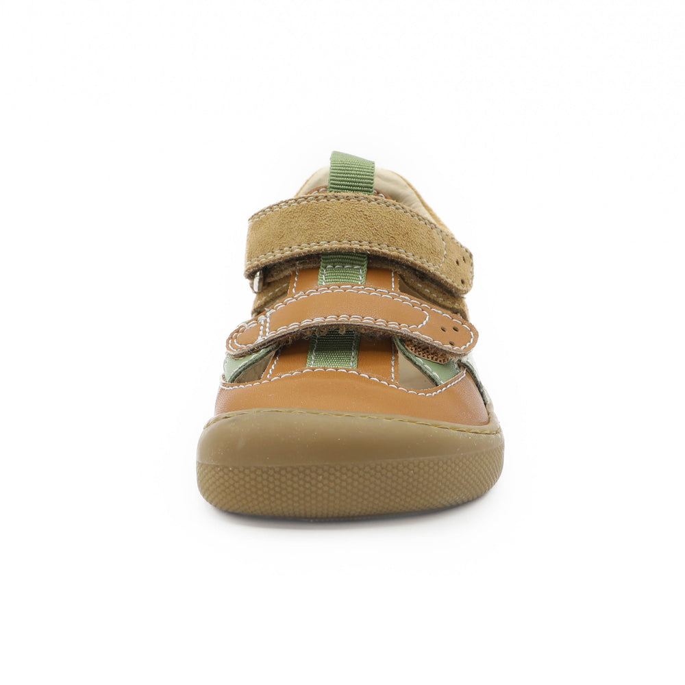 Naturino Barefoot Sandales Jaffo Velcros Brown Leaf