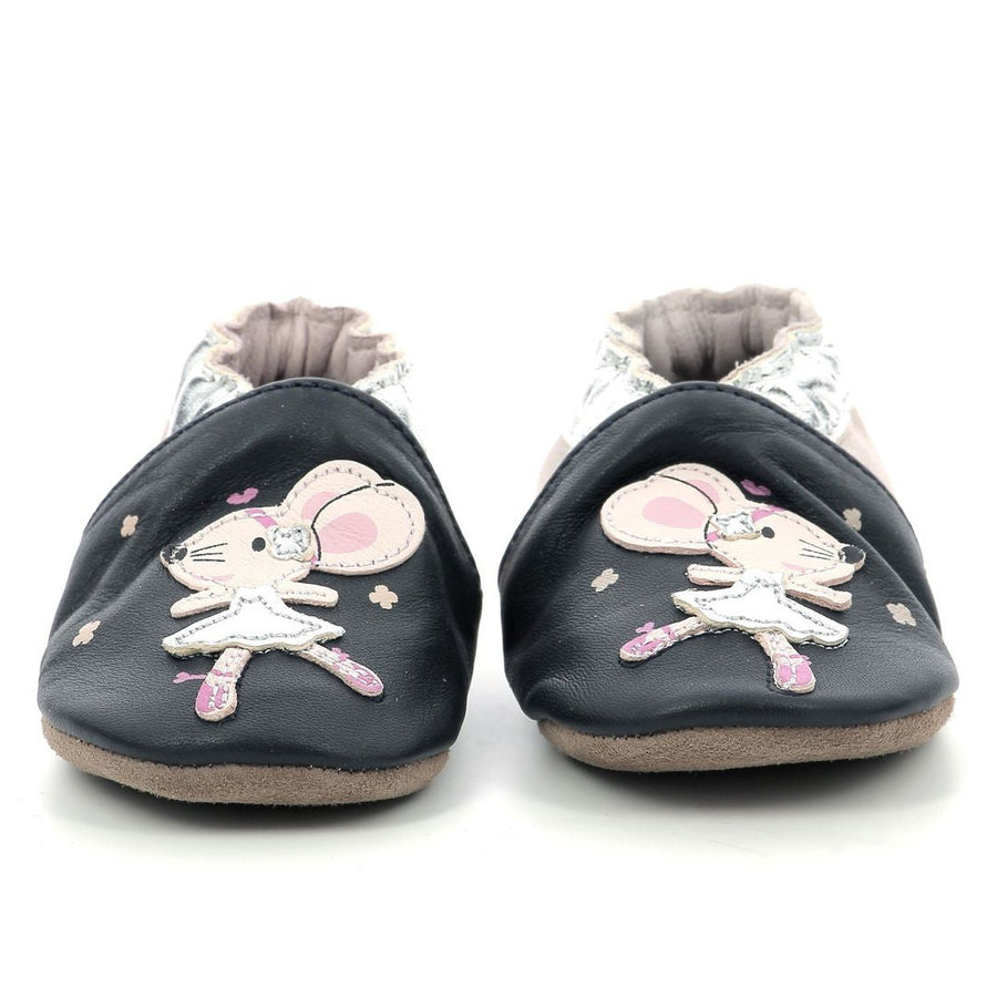 Robeez Chaussons Dancing Mouse Marine Rose