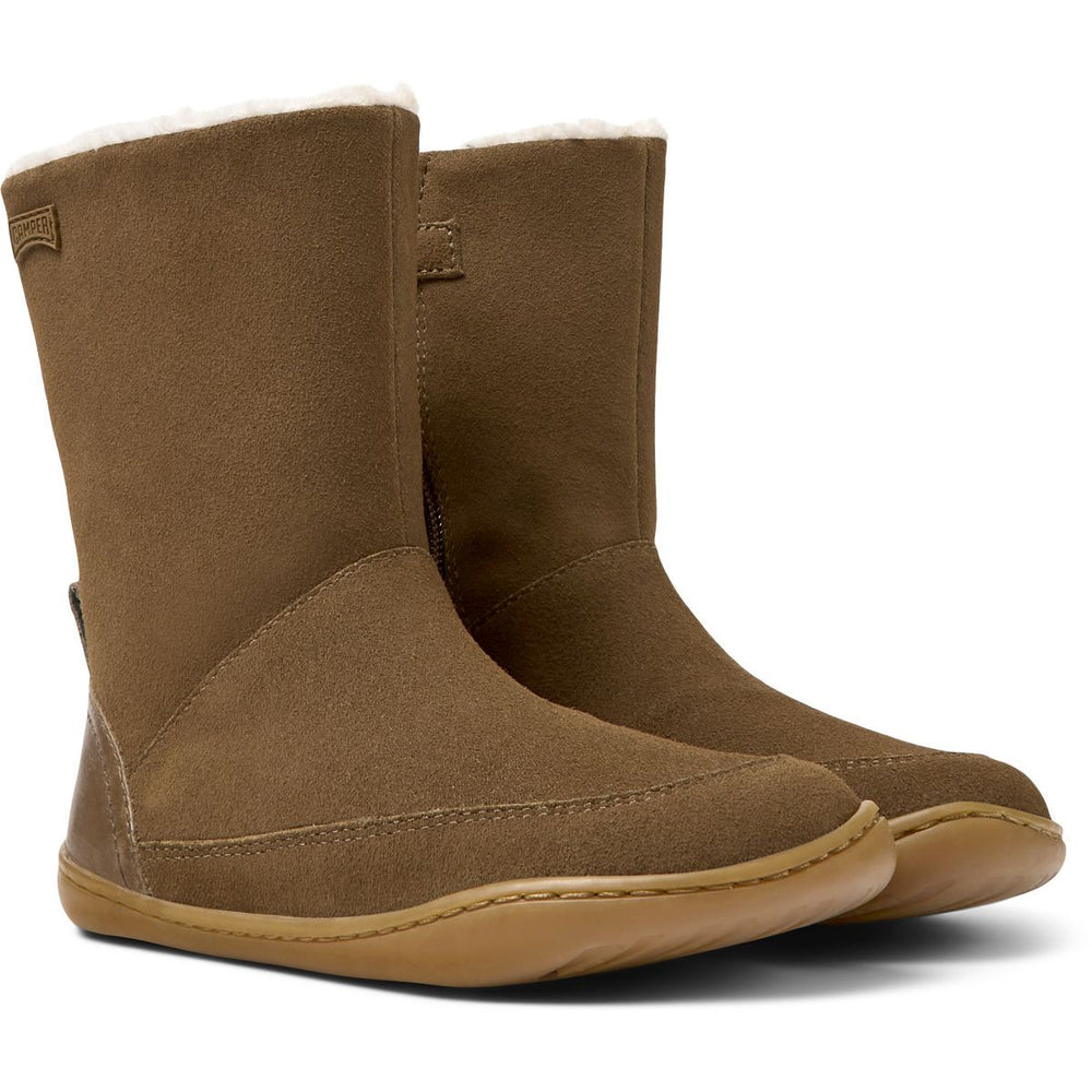 Botas forradas marrones Camper Kids Peu