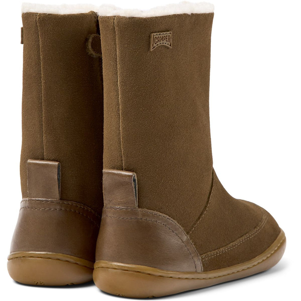 Botas forradas marrones Camper Kids Peu