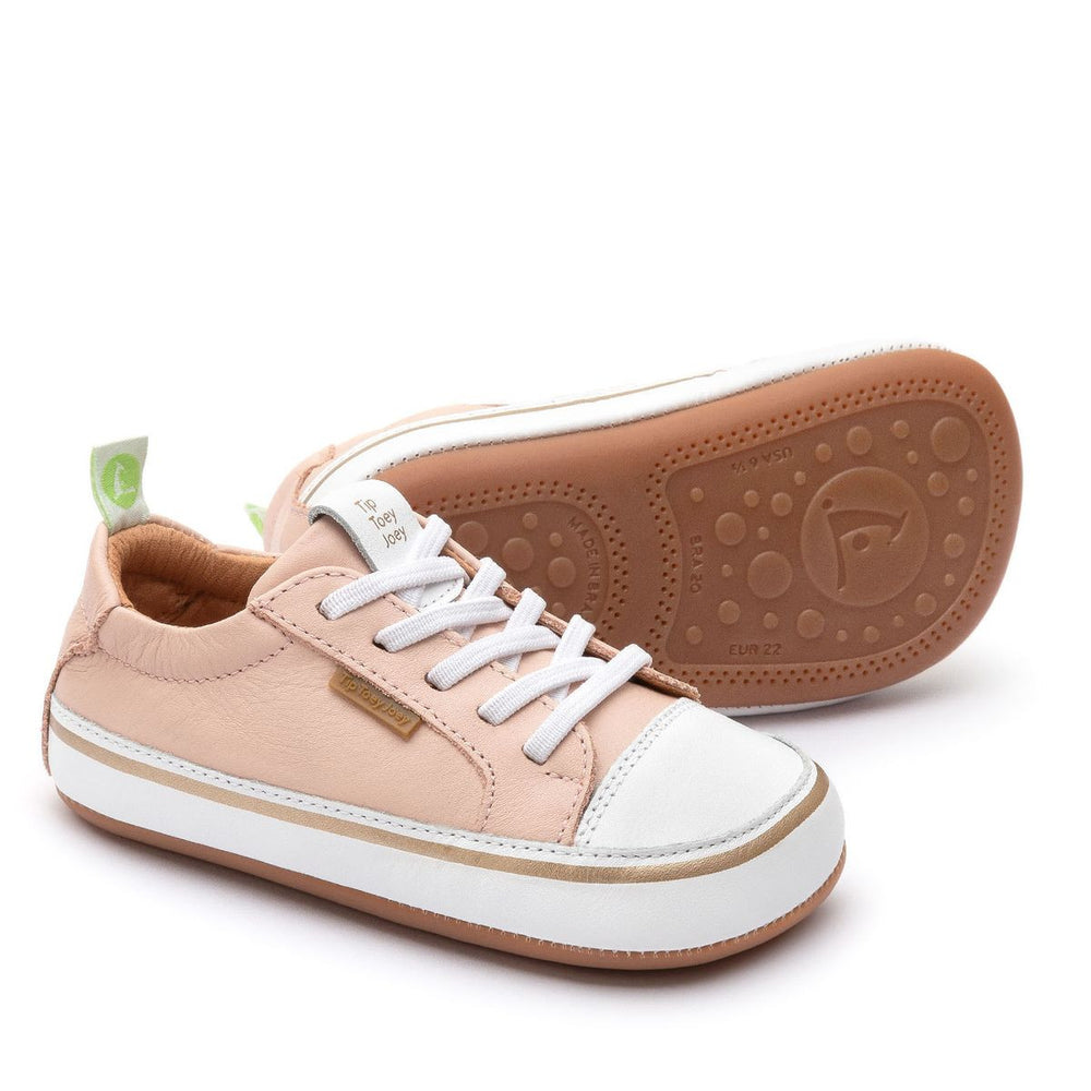 Tip Toey Joey Primeiros Funky rosa algodón de azúcar y blanco