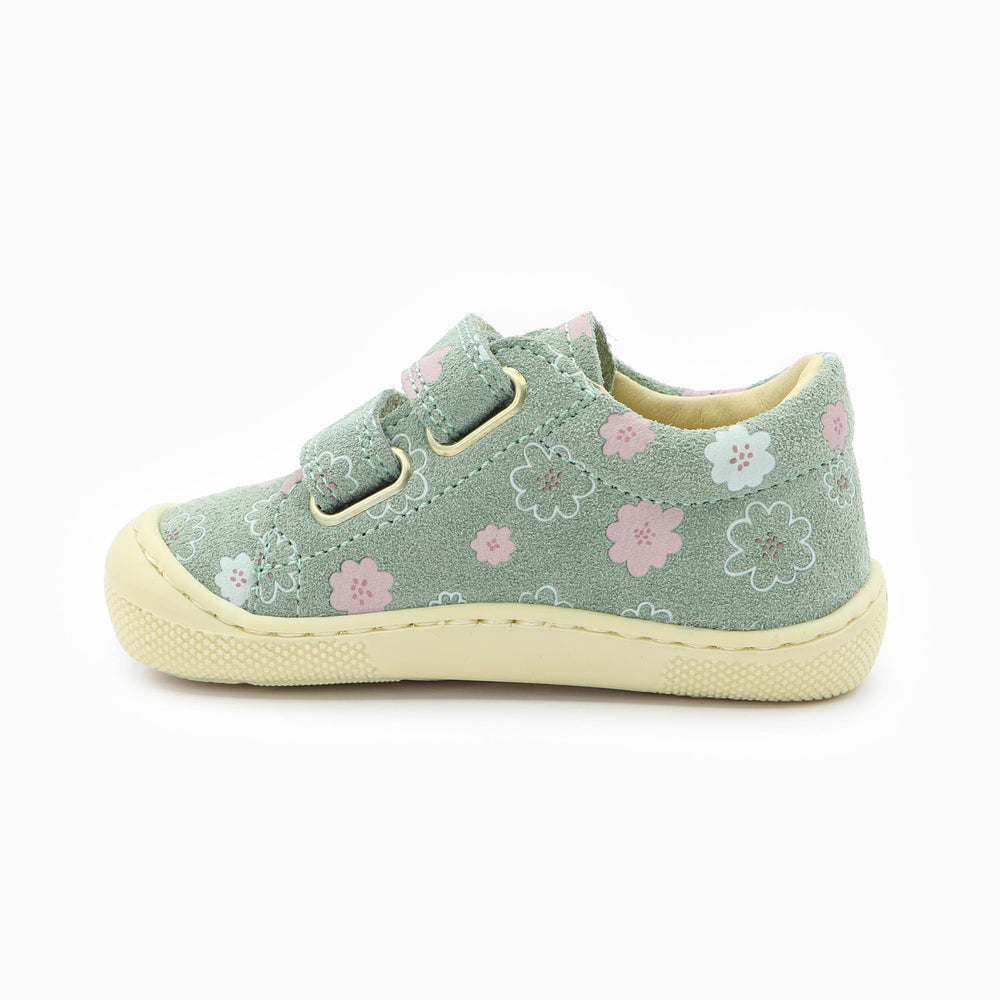 Naturino Barefoot Orec Low Velcros Luchy Daisies Sage