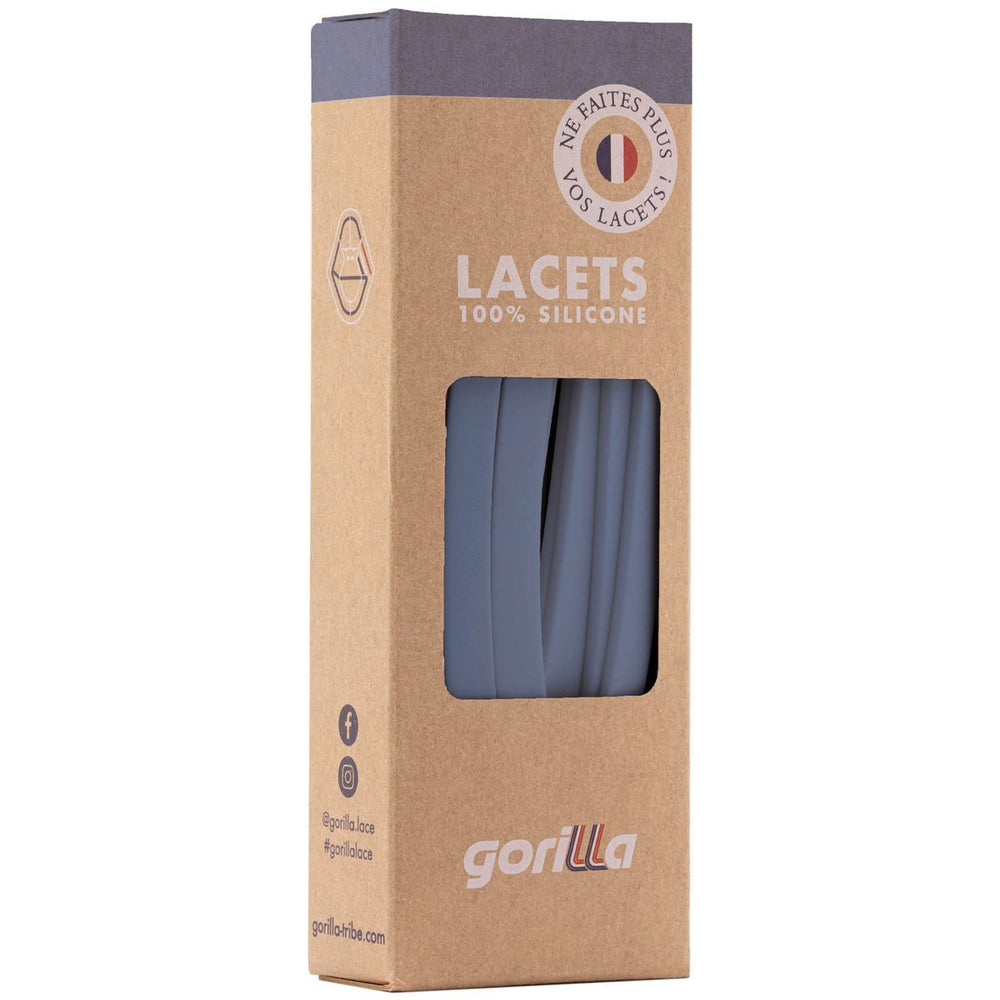 Gorilla Cordones Elásticos Anchos Gris Piedra