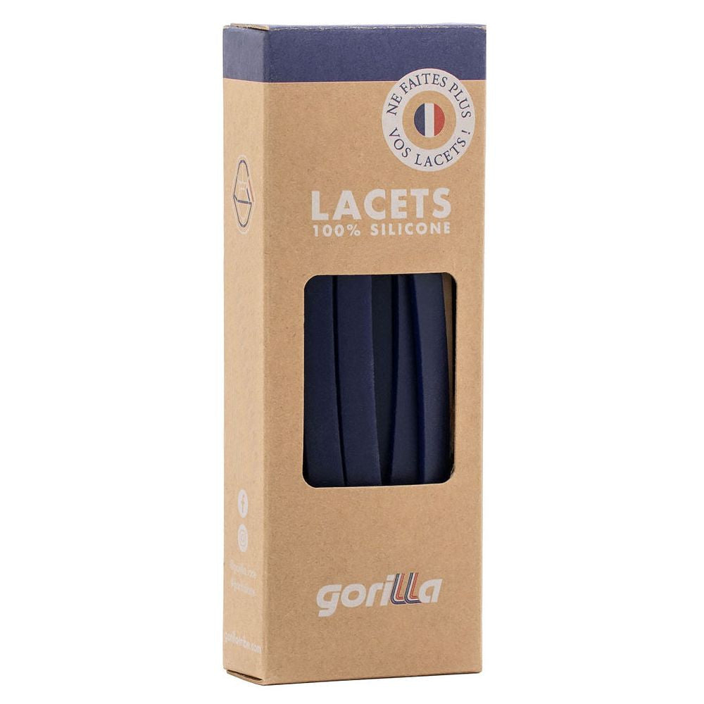 Gorilla Cordones Elásticos Anchos Azul Intenso