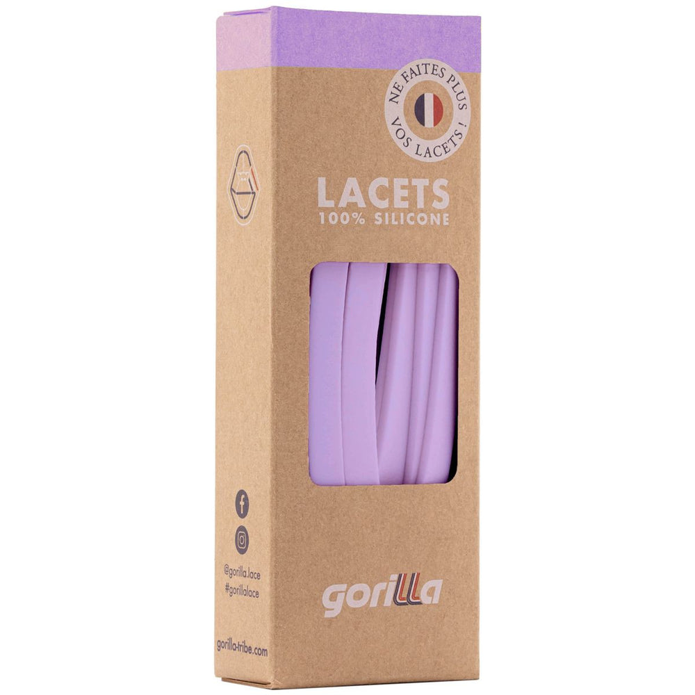 Gorilla Cordones Elásticos Anchos Lavanda