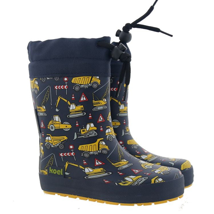 Koel Barefoot Wellie Fourrées Tractor Blue