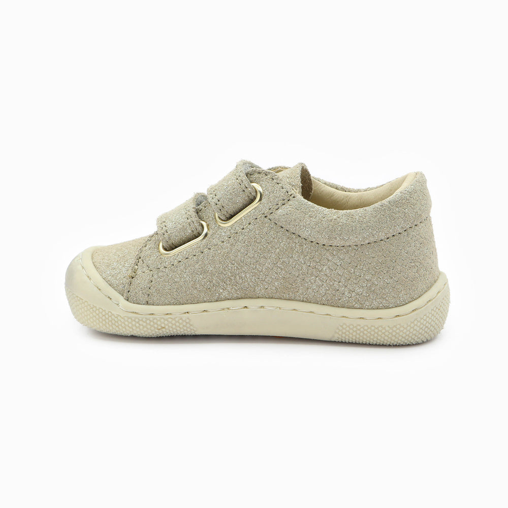 Naturino Barefoot Orec Low Velcros Lizard Met Platinum