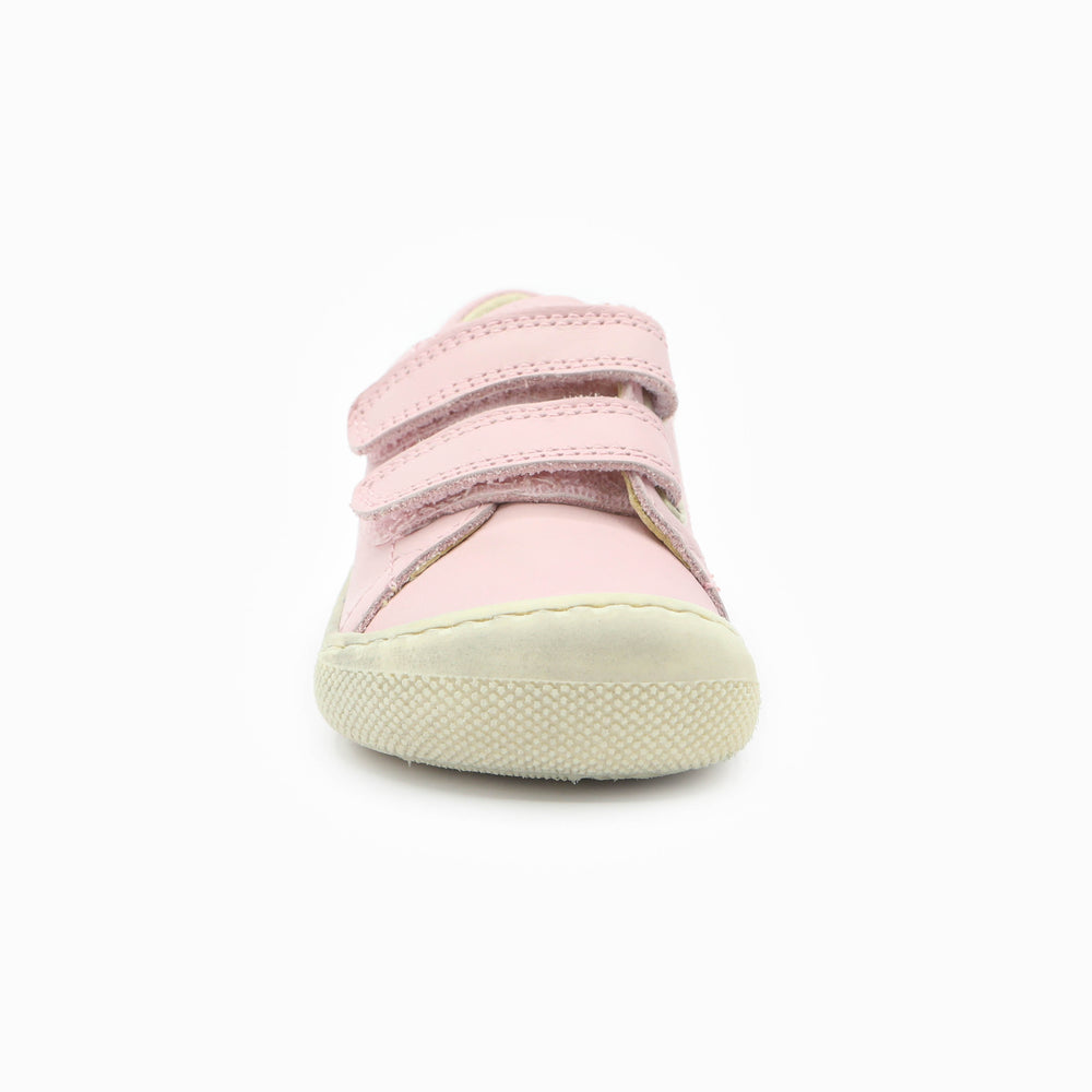 Naturino Barefoot Orec bajo con cierres de velcro rosa hueso