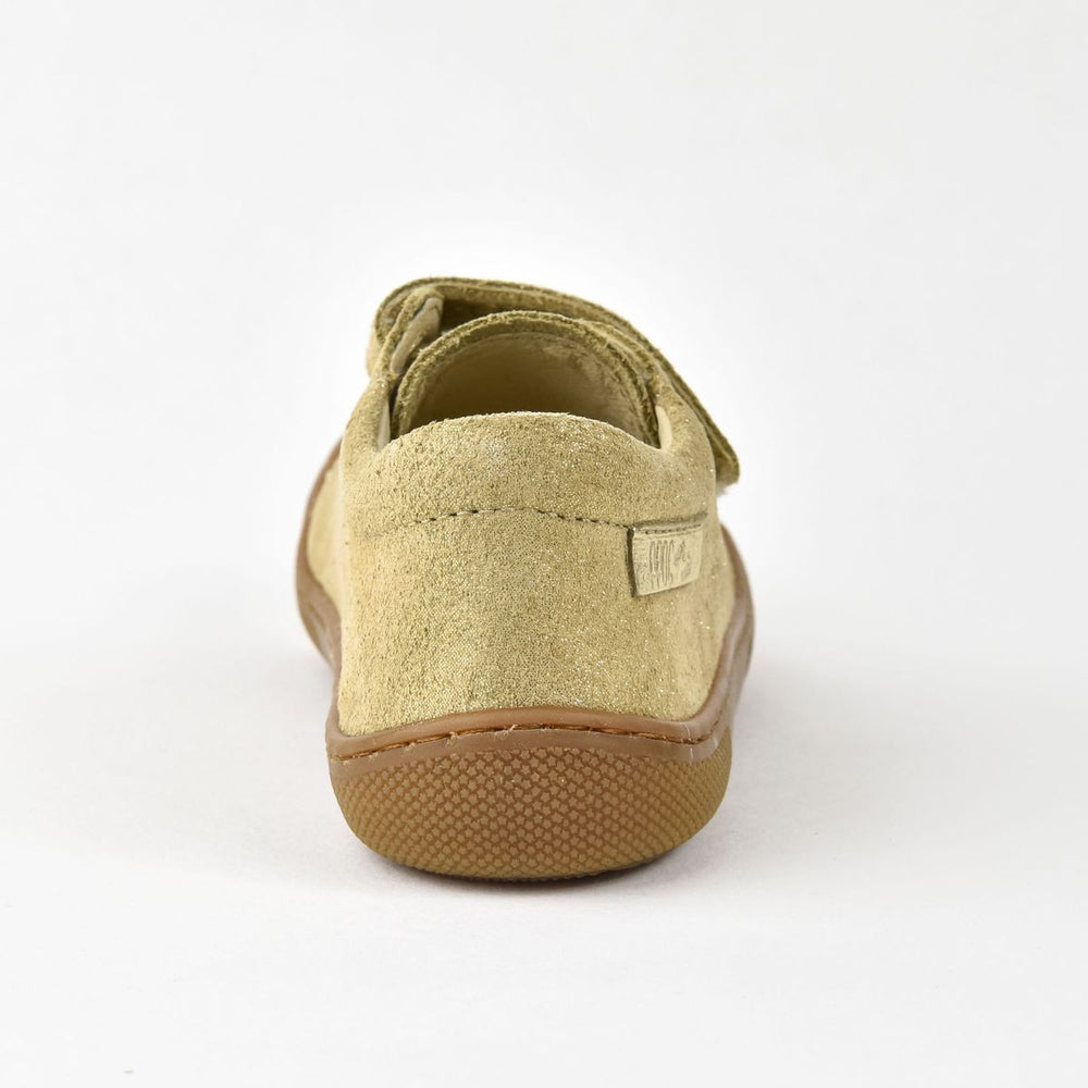Naturino Barefoot Rabir Velcros Suede Glitter Platinium