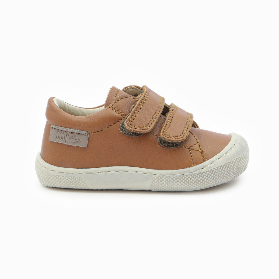 Naturino Barefoot Orec Low Velcros Bone Cognac