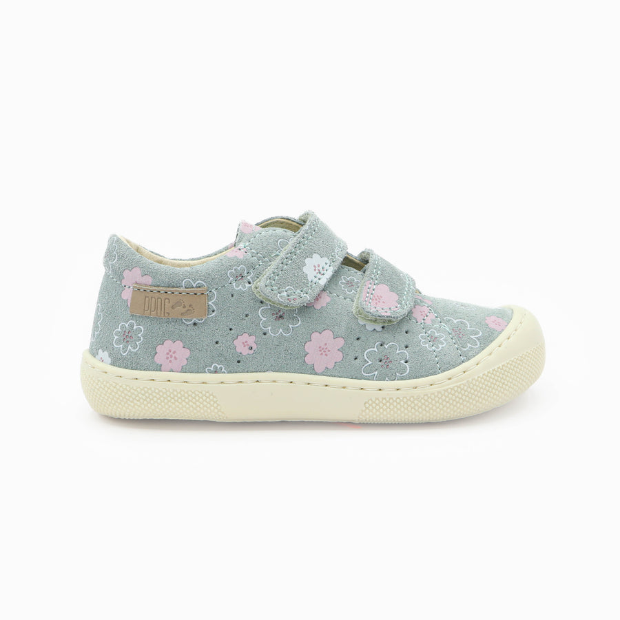 Naturino Barefoot Rabir Velcros Luchy Daisies Sage