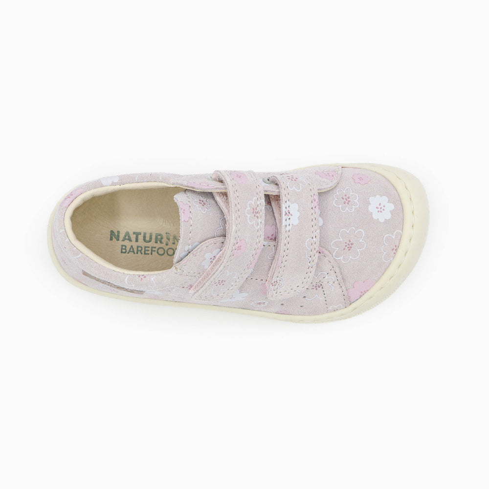 Naturino Barefoot Rabir Velcros Luchy Daisies Cipria