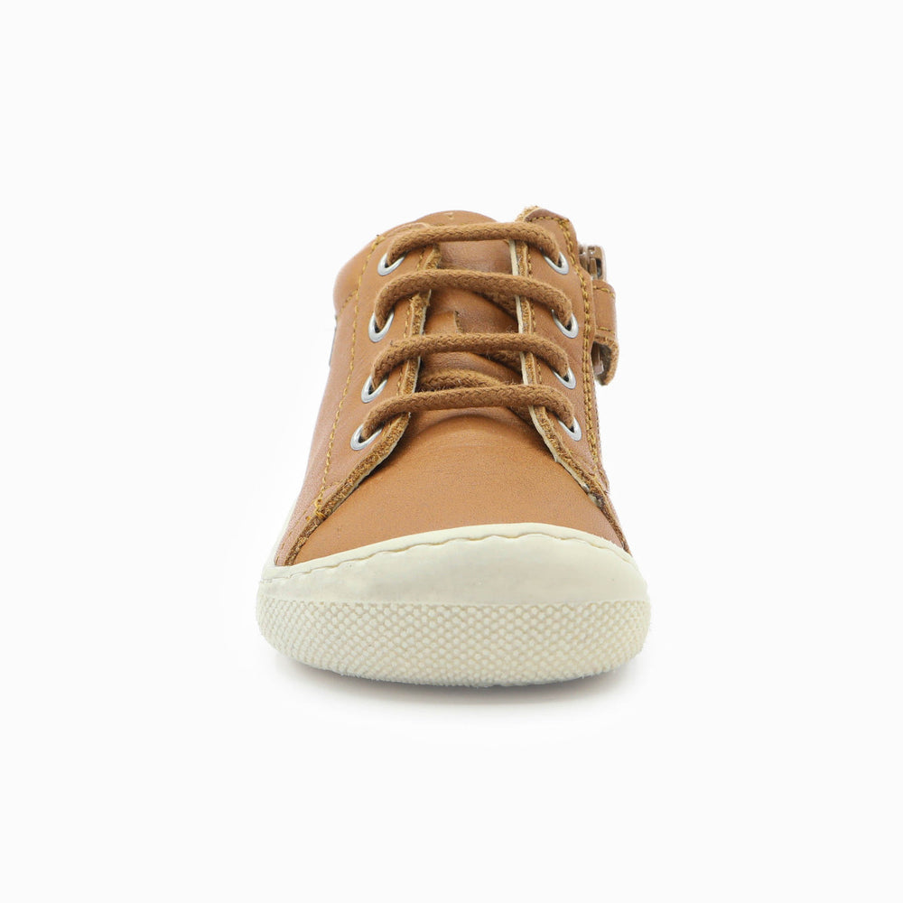 Naturino Barefoot Orec con cremallera Honey coñac