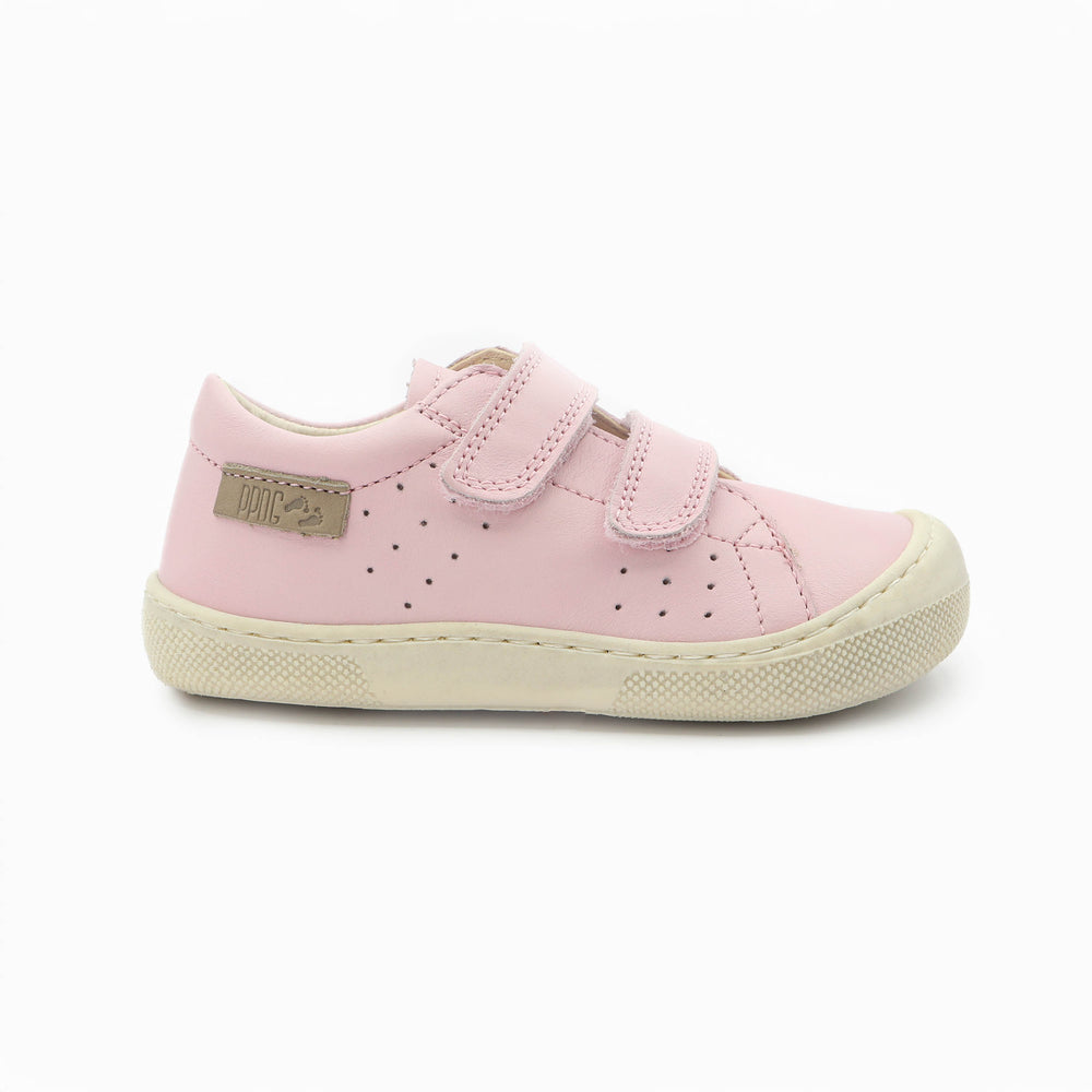 Naturino Barefoot Rabir con velcros rosa hueso
