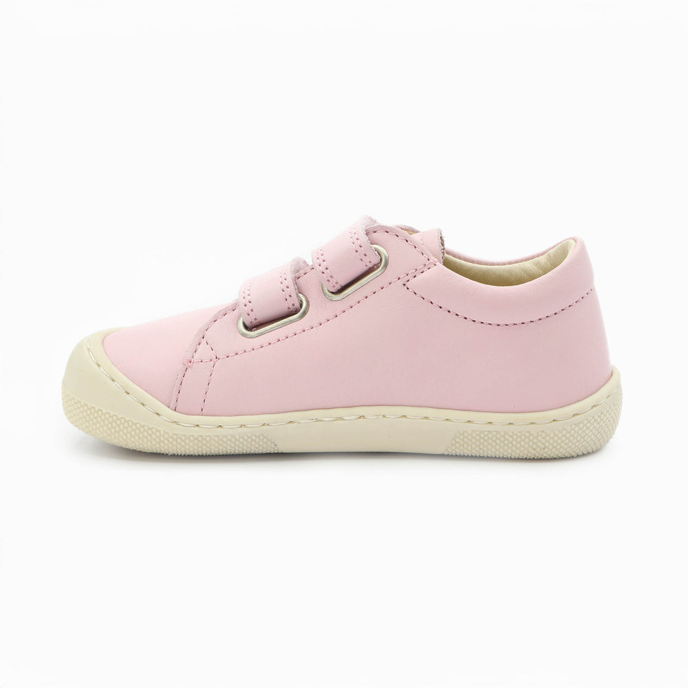 Naturino Barefoot Rabir con velcros rosa hueso