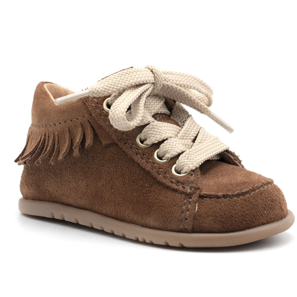 Babybotte barefoot Anoki Zip terciopelo cuero
