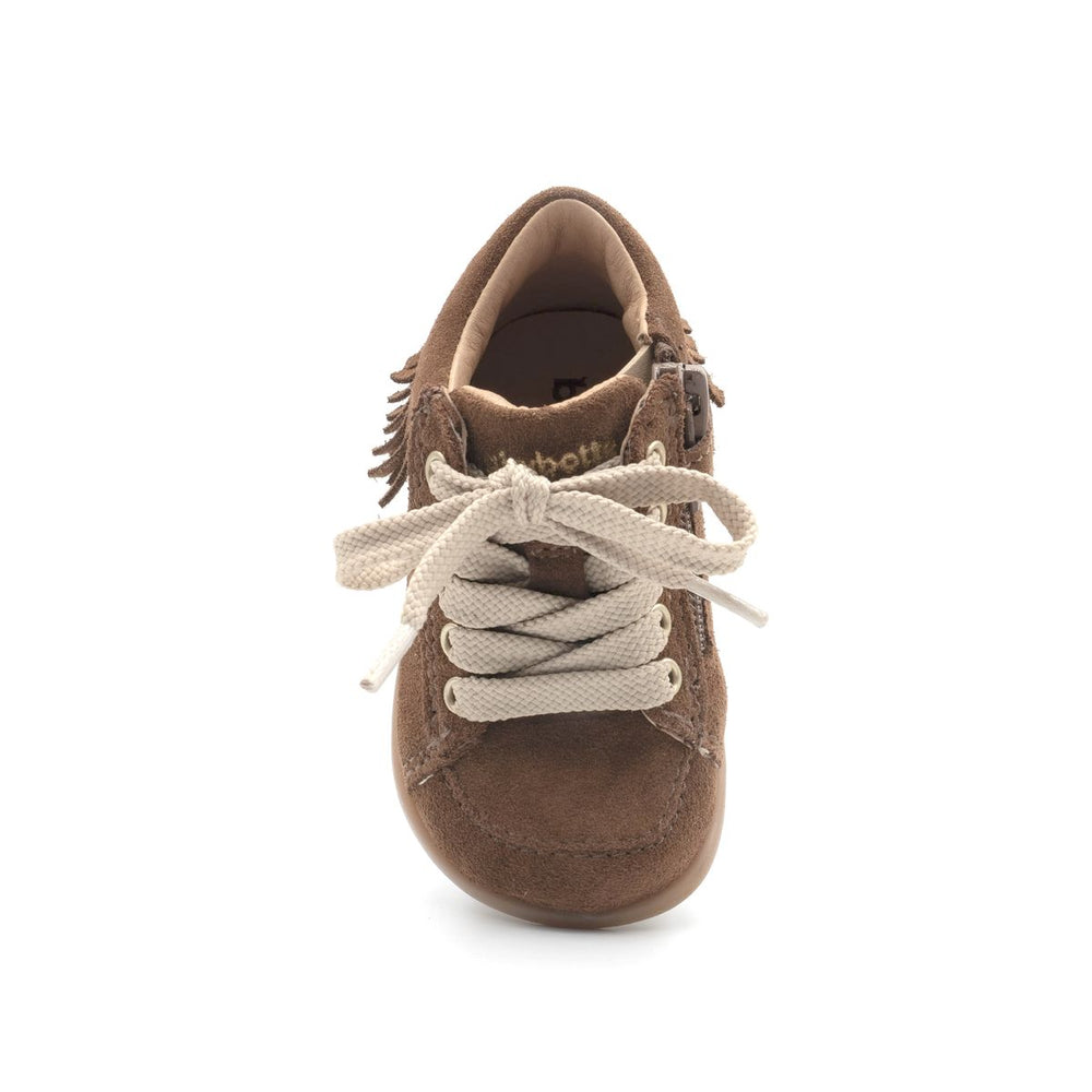 Babybotte barefoot Anoki Zip terciopelo cuero