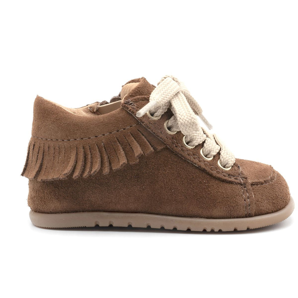 Babybotte barefoot Anoki Zip terciopelo cuero