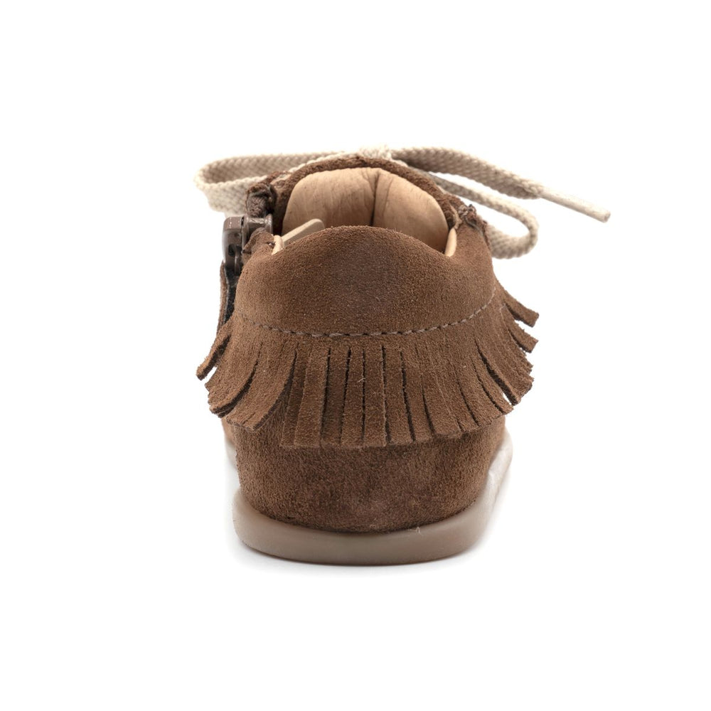 Babybotte barefoot Anoki Zip terciopelo cuero