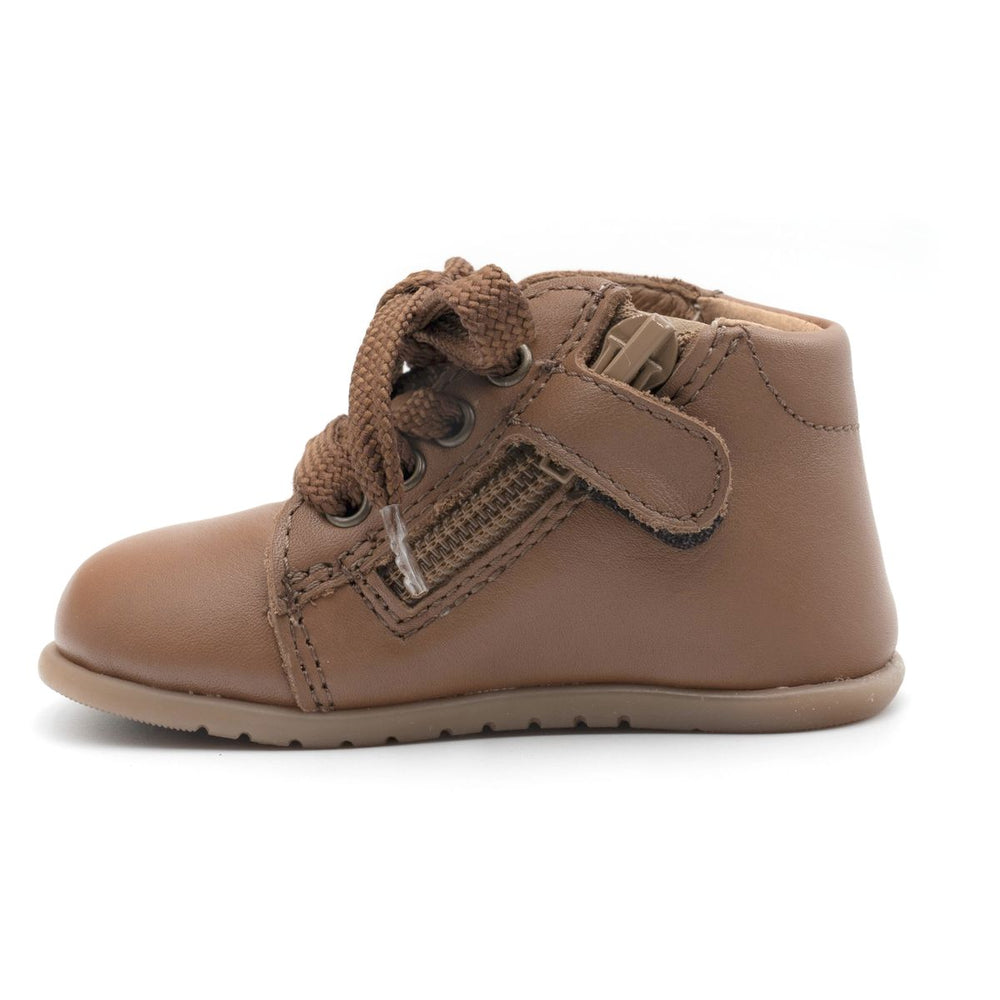 Babybotte barefoot Fredy Zip Texano Cuero