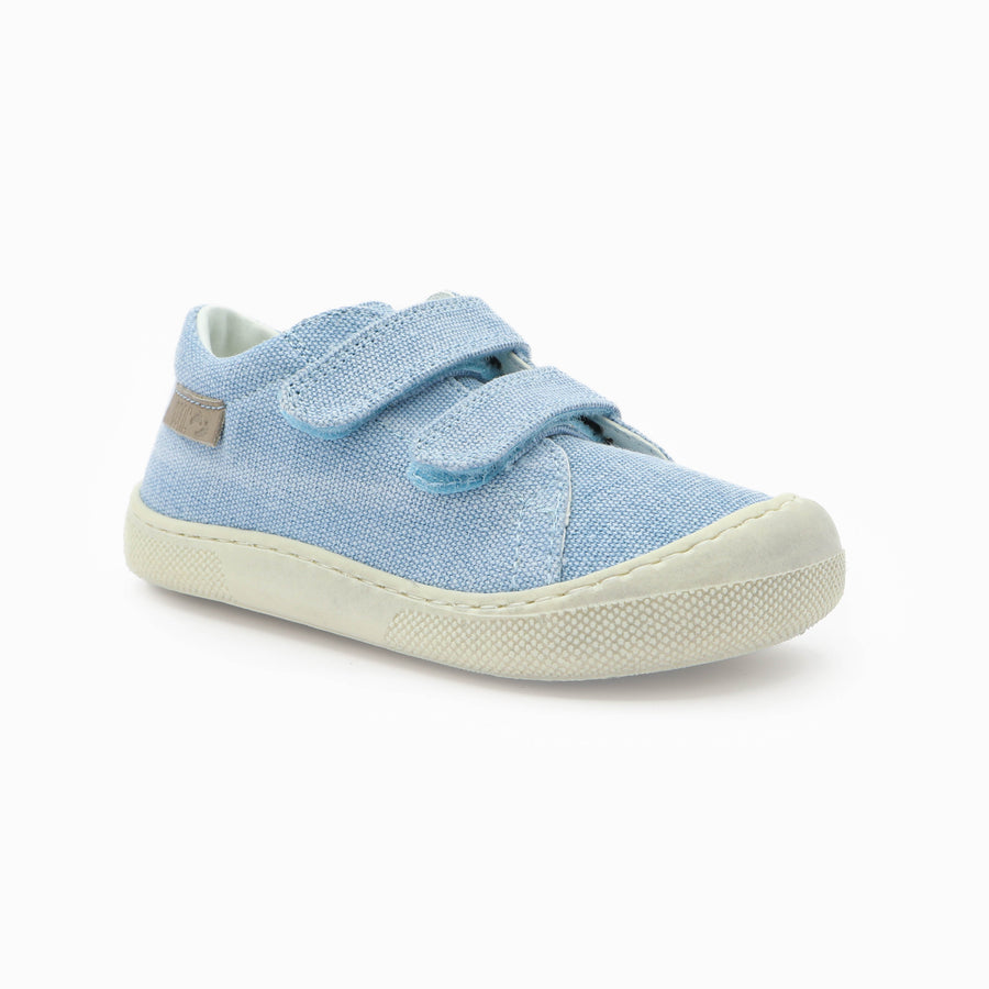 Naturino Barefoot Rabir Velcros Canvas Celeste