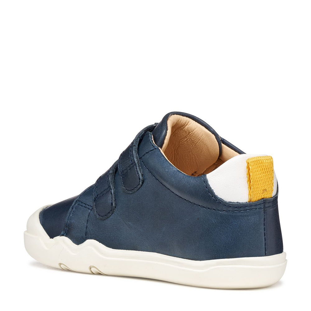 Geox Barefoot Steppieup Azul marino y blanco