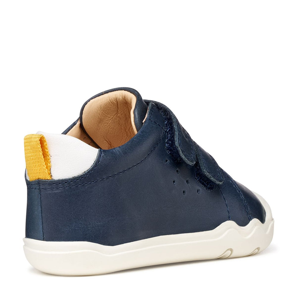 Geox Barefoot Steppieup Azul marino y blanco