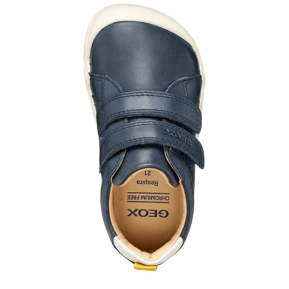 Geox Barefoot Steppieup Azul marino y blanco