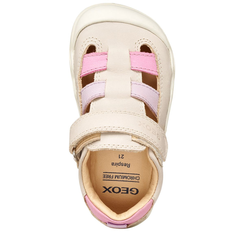 Sandalias Geox Barefoot Steppieup Marfil Rosa