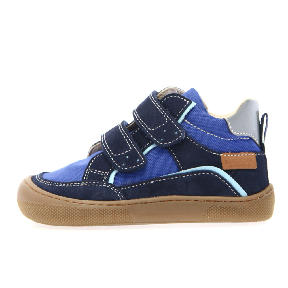 Naturino Barefoot Eksy de caña alta azul marino, azul y celeste