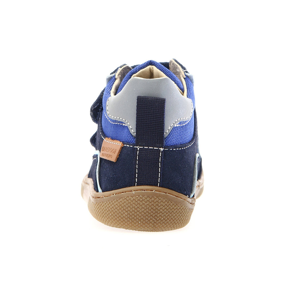 Naturino Barefoot Eksy de caña alta azul marino, azul y celeste