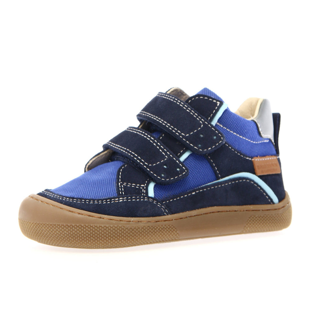 Naturino Barefoot Eksy de caña alta azul marino, azul y celeste