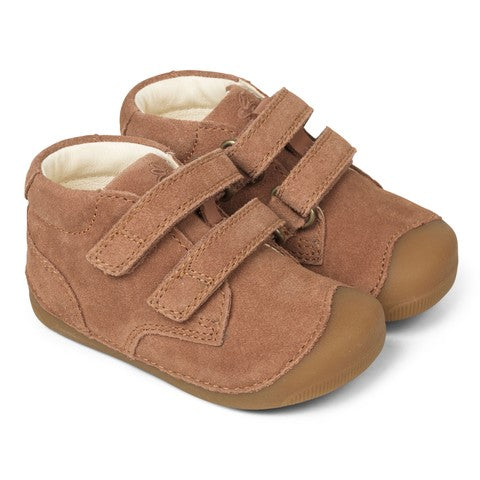 Bundgaard Barefoot Petit Strap Suede Cognac