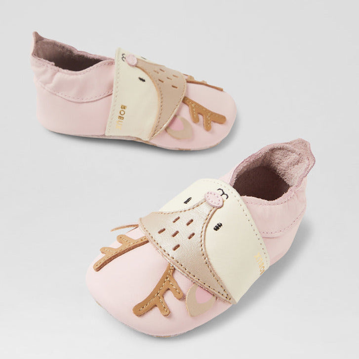 Zapatillas de estar por casa Bobux Fawna rosa agua