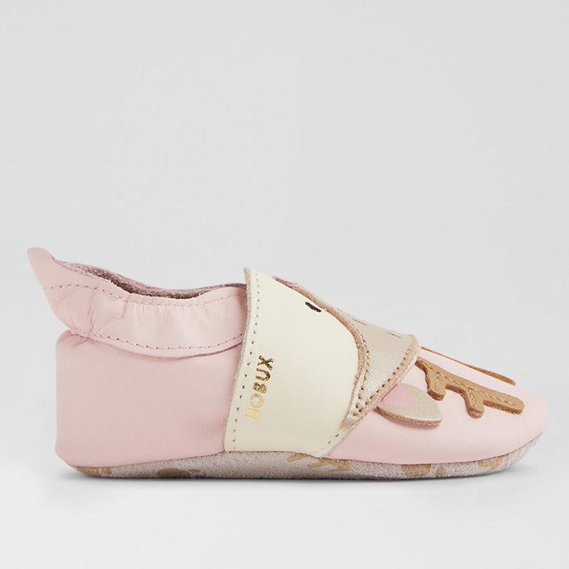 Zapatillas de estar por casa Bobux Fawna rosa agua