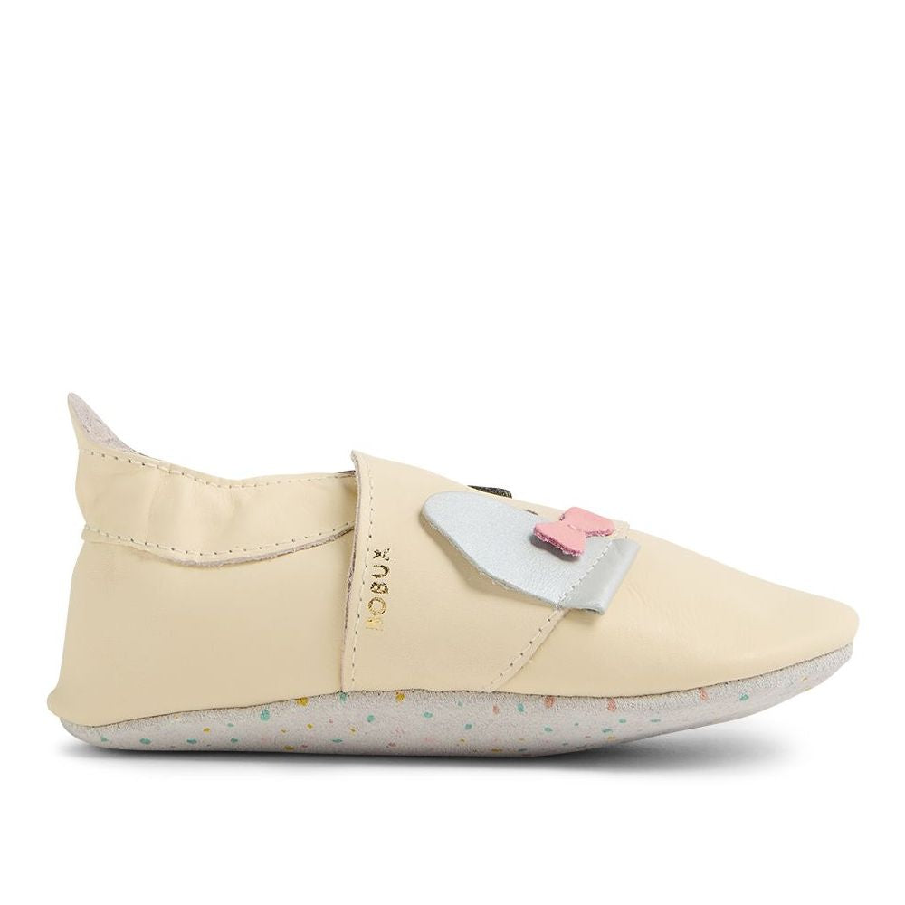 Bobux Chaussons Little Bow Pup Vanilla