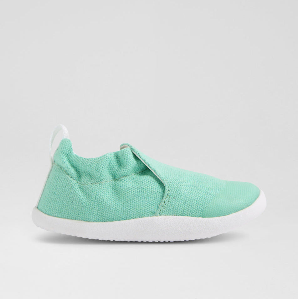 Bobux Xplorer Scamp de algodón orgánico en verde menta