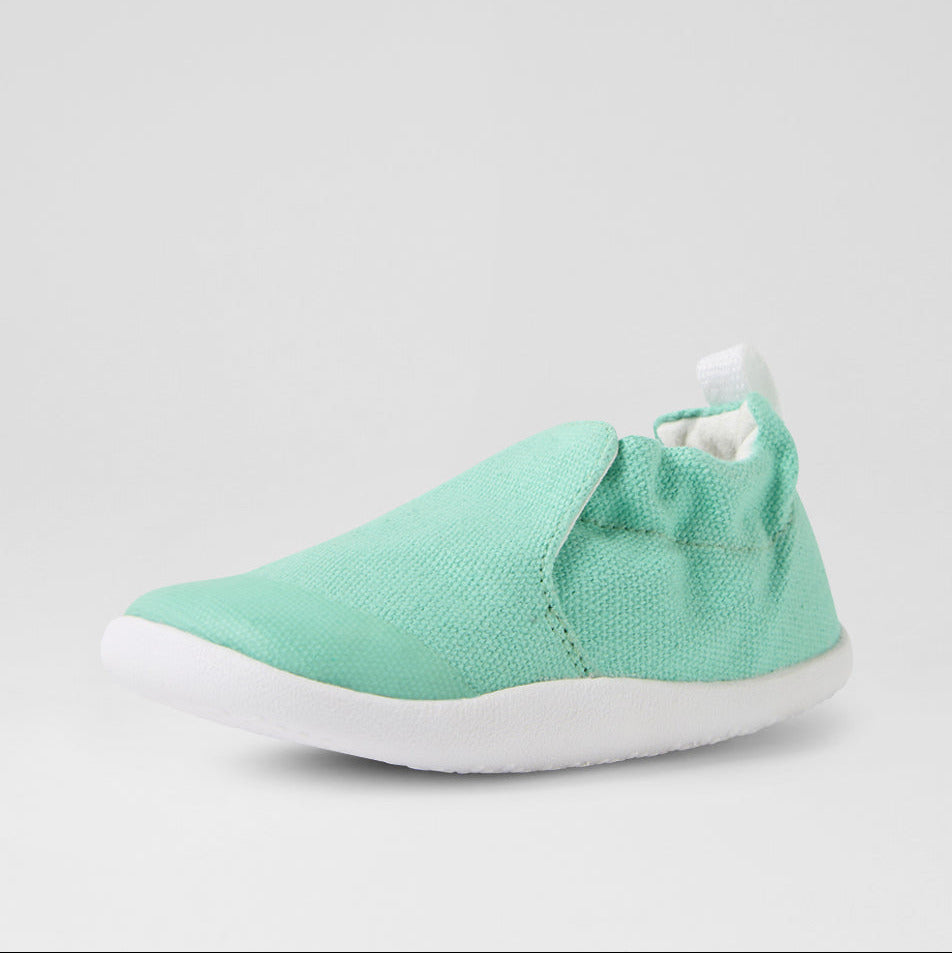 Bobux Xplorer Scamp de algodón orgánico en verde menta