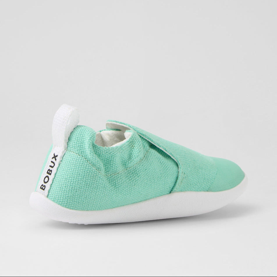 Bobux Xplorer Scamp de algodón orgánico en verde menta