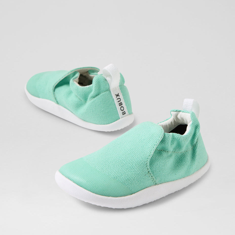 Bobux Xplorer Scamp de algodón orgánico en verde menta
