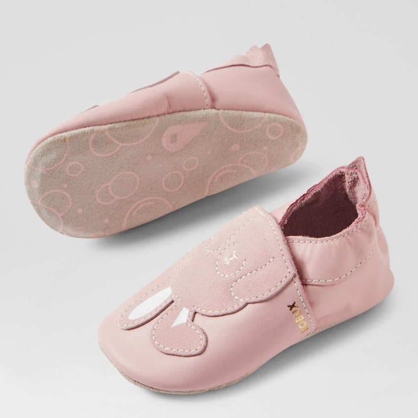 Bobux Chaussons Bunny Ballet Pink