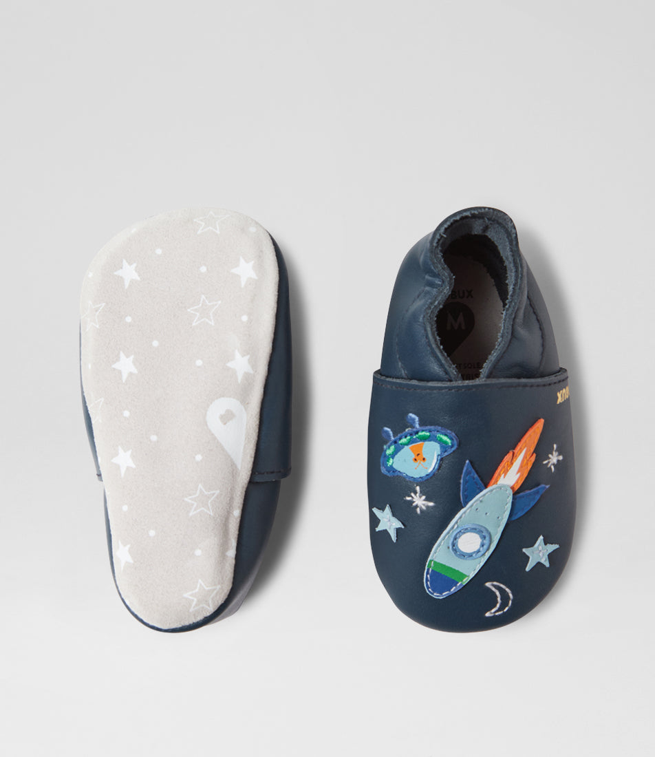 Bobux Pantuflas Cosmic Rocket Navy