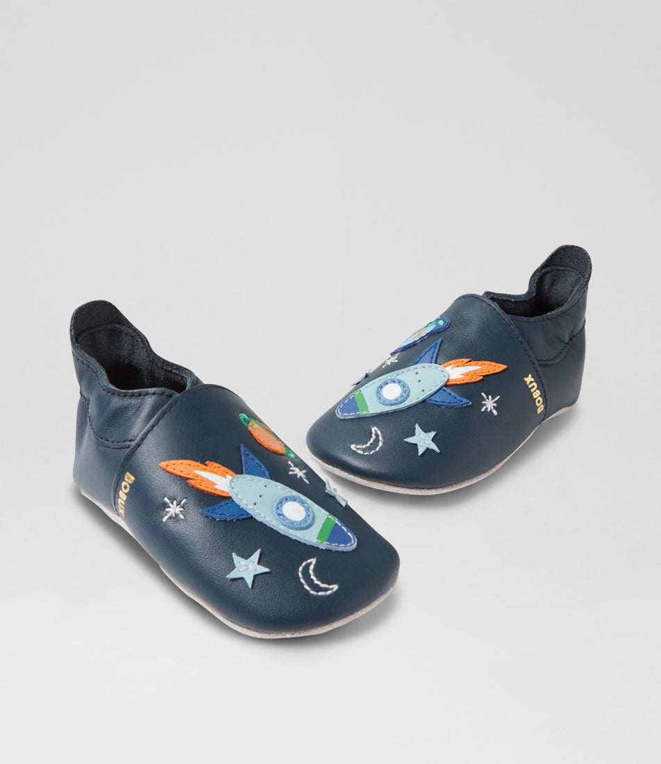 Bobux Pantuflas Cosmic Rocket Navy