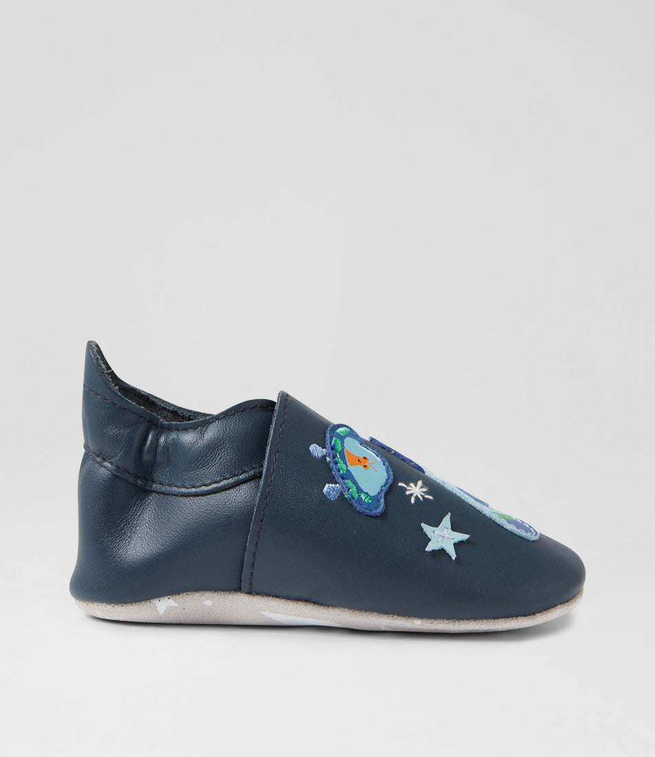 Bobux Pantuflas Cosmic Rocket Navy