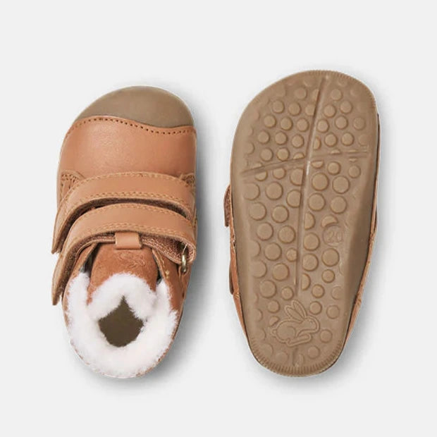 Bundgaard Barefoot Petit Strap Fourré Cognac