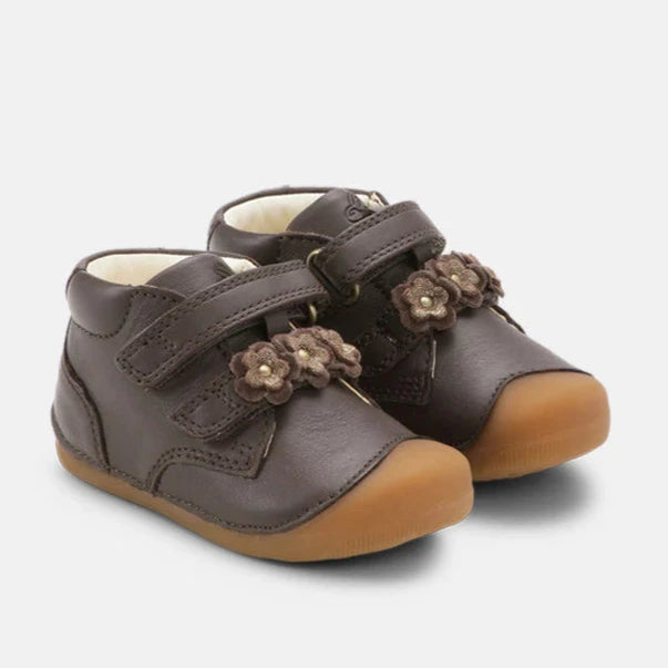 Bundgaard Barefoot Petit Flower Strap Dark Brown